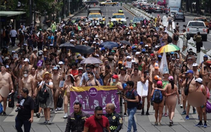 CDMX vive su primera marcha nudista