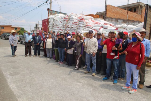 El Gobierno de Cholula garantiza la entrega de fertilizante en beneficio del campo cholulteca