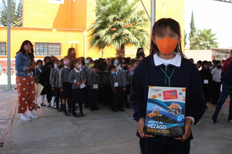 Paola Angon continúa impulsando a la niñez cholulteca desde las primarias de San Pedro Cholula