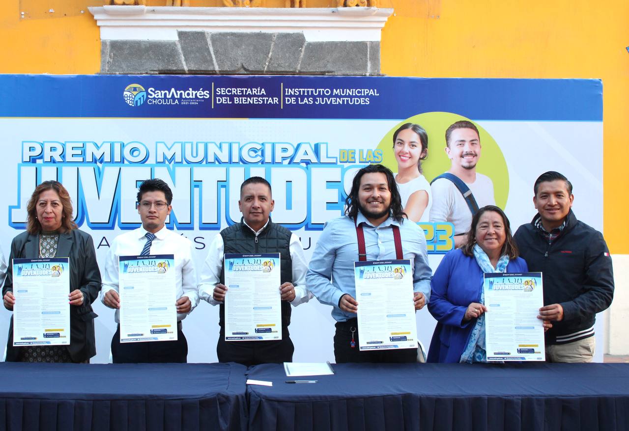 Presenta mundo Tlatehui convocatoria para el premio municipal de las juventudes 2023.