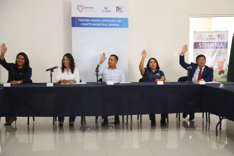 Ayuntamiento de San Andrés Cholula lleva a cabo la tercera sesión ordinaria del SIPINNA