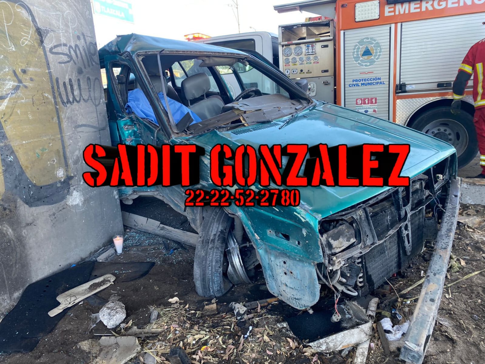 Un muerto y tres heridos deja choque en la autopista Mexico-Puebla