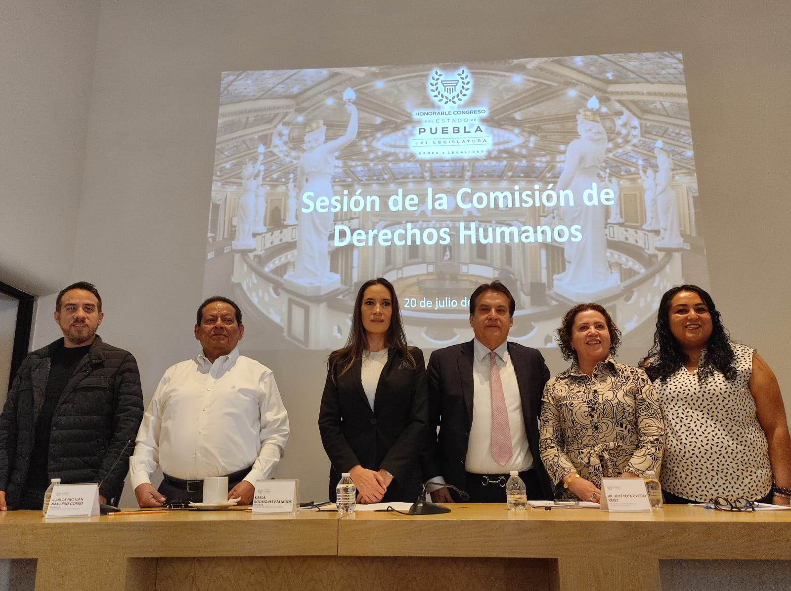 Ante Comisión del Congreso, titular de la CDH Puebla rinde informe semestral de actividades