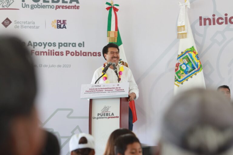 Inicia gobierno de Sergio Salomón rehabilitación de la carretera Puebla-Amozoc-Tepeaca