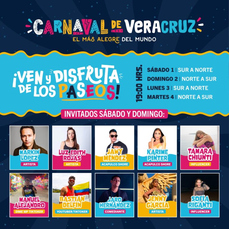 Artistas e Influencers en el Carnaval de Veracruz 2023: Paty Lobeira de Yunes