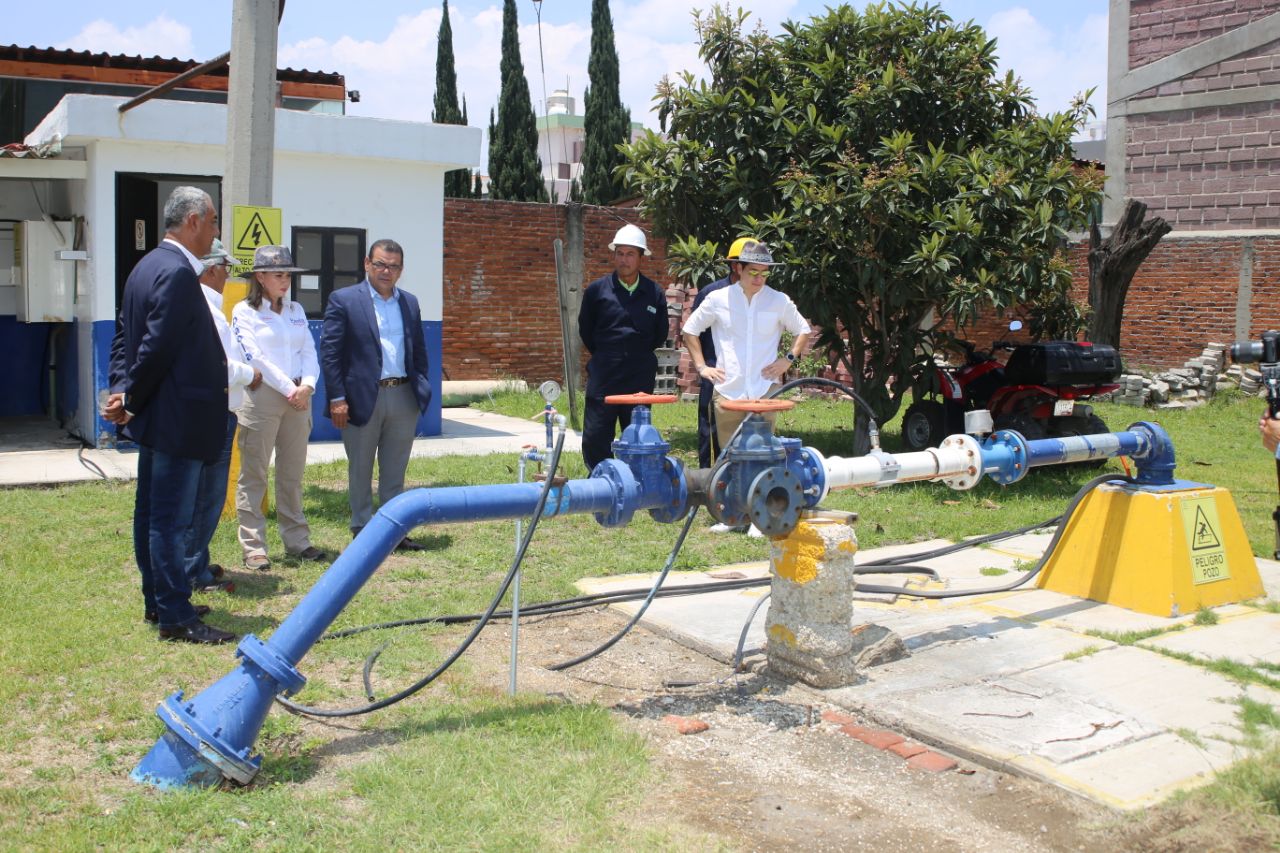 Paola Angon cumple con compromiso:inicia perforación de dls nuevos pozos para San Pedro Cholula.