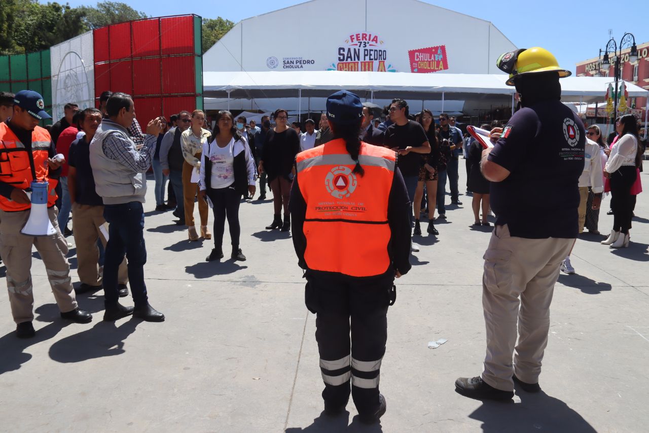 Gobierno de San Pedro Cholula se suma al primer simulacro estatal del sismo