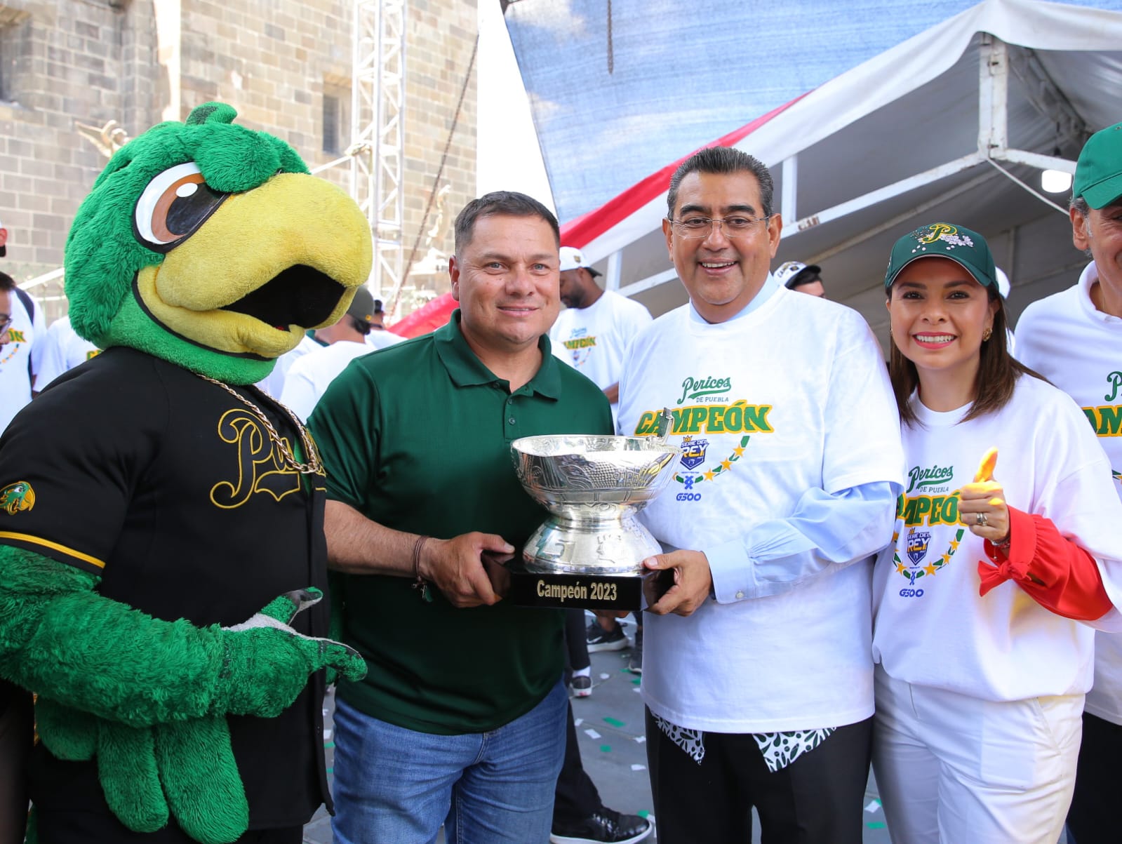 Festeja Puebla campeonato de Pericos; Sergio Salomón reconoce labor del equipo