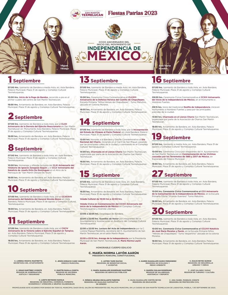 Norma Layón inicia  los festejos del mes patrio con la pega del bando solemne 2023