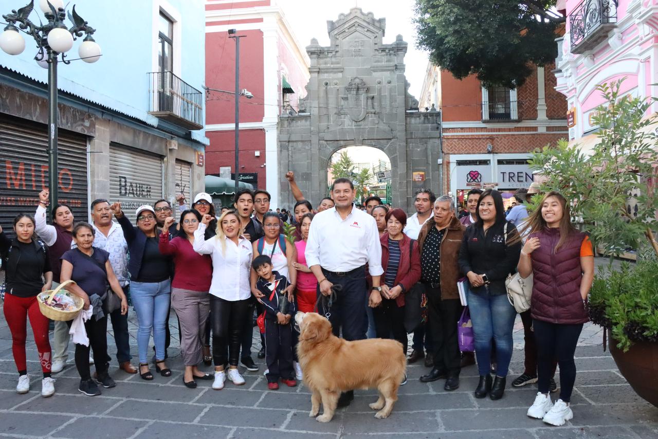 Armenta continúa con la difusión de las tareas de Claudia Sheinbaum en Puebla capital
