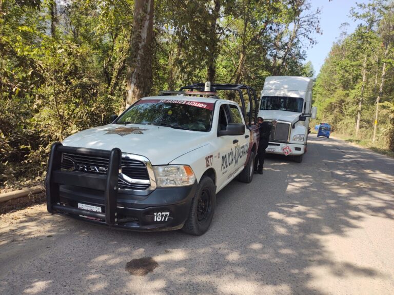 Policias estatales golpean salvajemente a trailero en Xochitlán Puebla.