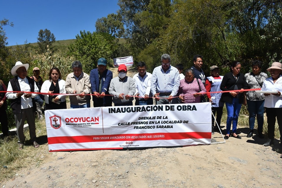 Ocoyucan cumple compromisos en Francisco Sarabia