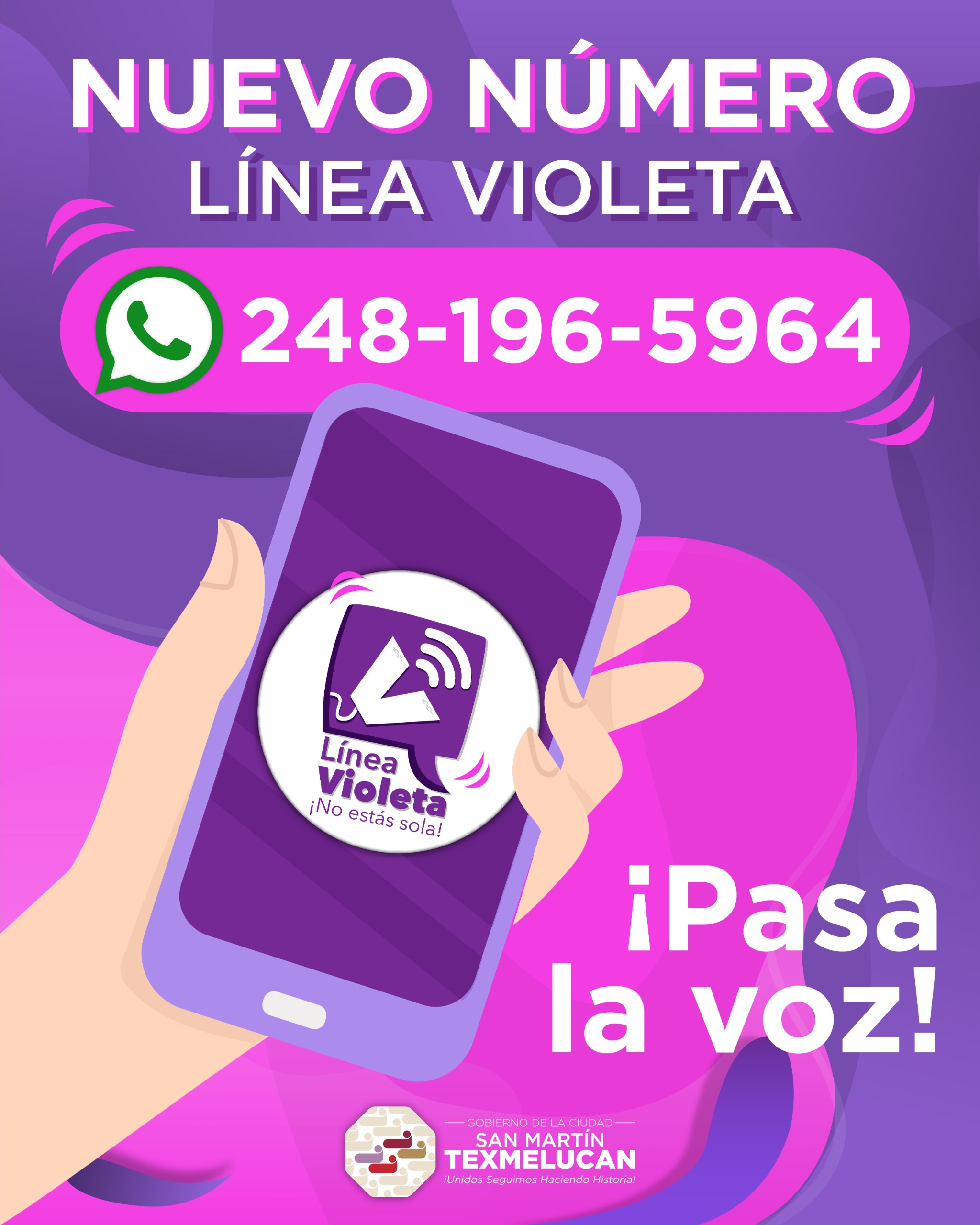Línea Violeta Texmelucan cambia de número