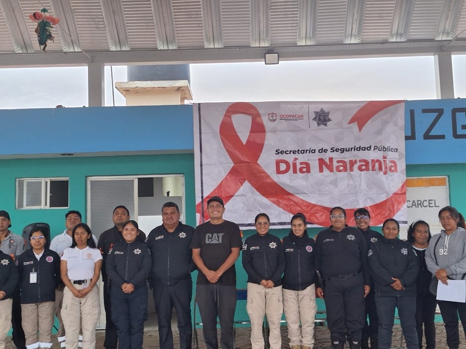 Conmemora Prevención del Delito de Ocoyucan día naranja