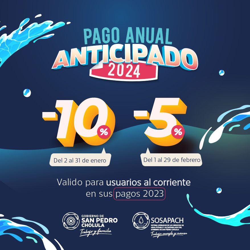 SOSAPACH anuncia descuentos por pago anual anticipado para 2024