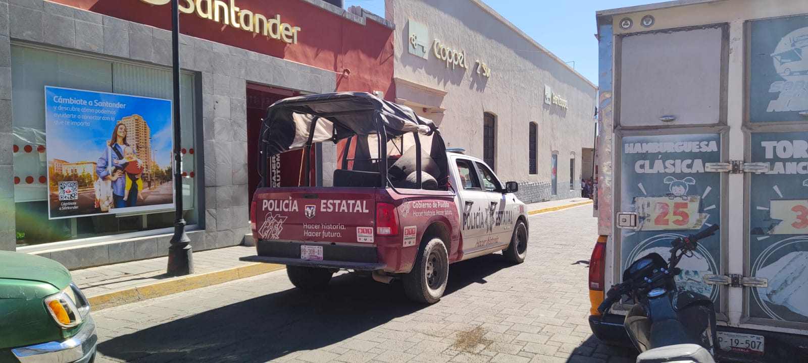 Se registró un asalto a una cuentahabiente en pleno centro del municipio de Tecamachalco.