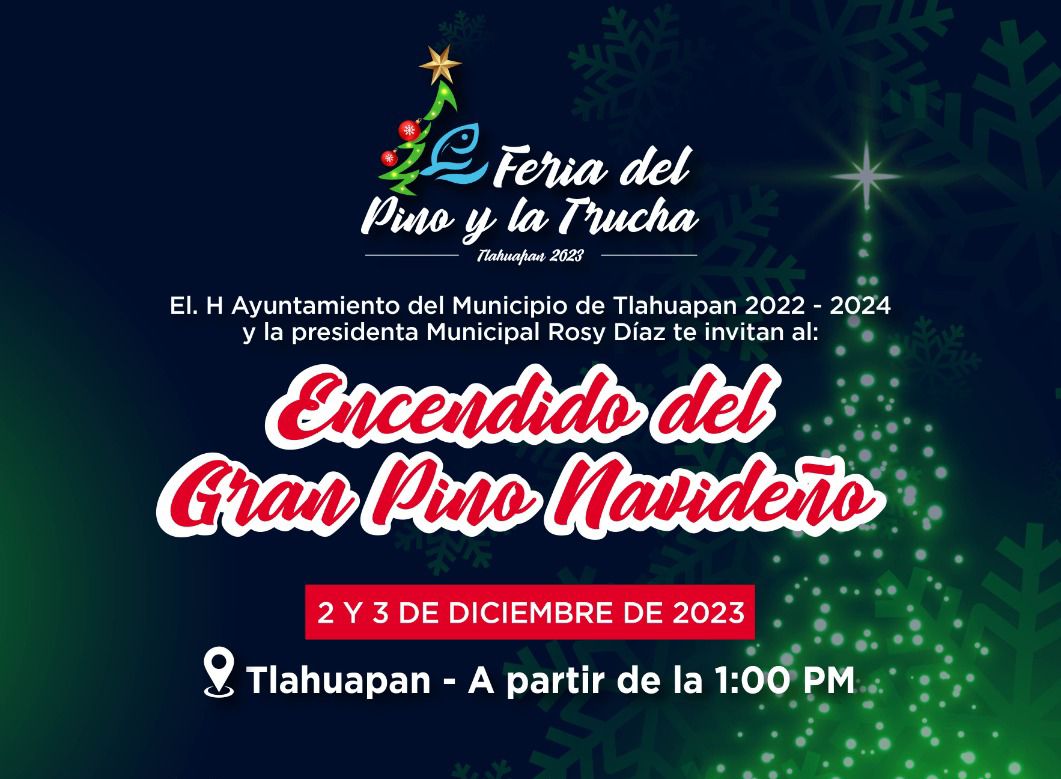 Todo listo para la Feria del Pino y la Trucha en Tlahuapan este 2 y 3 de Diciembre