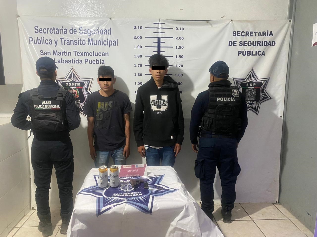 La SSP de Texmelucan aseguró a dos masculinos por robo a través de Facebook