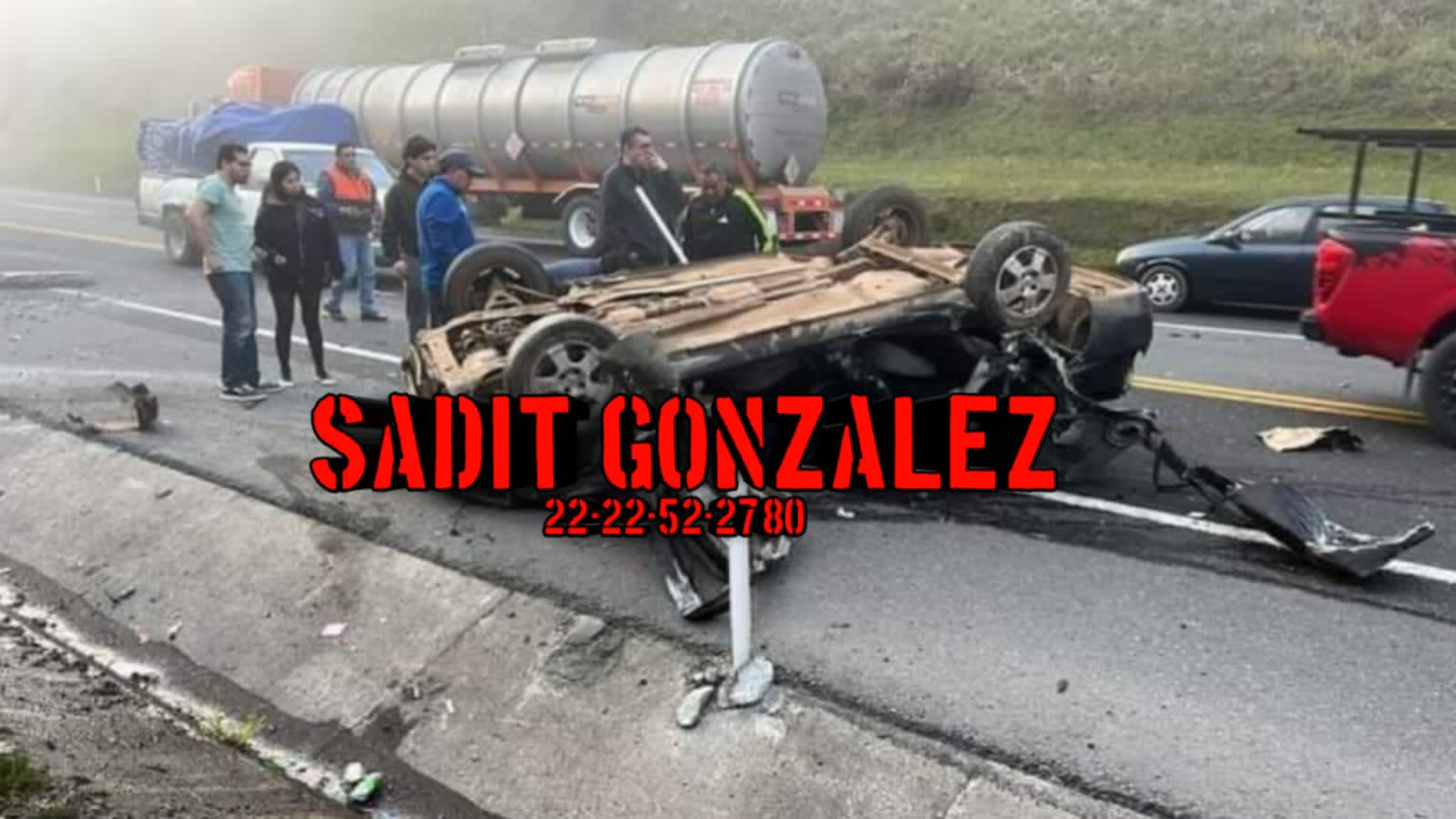 Muere menor de edad en trágico accidente sobre la autopista México-Tuxpan.