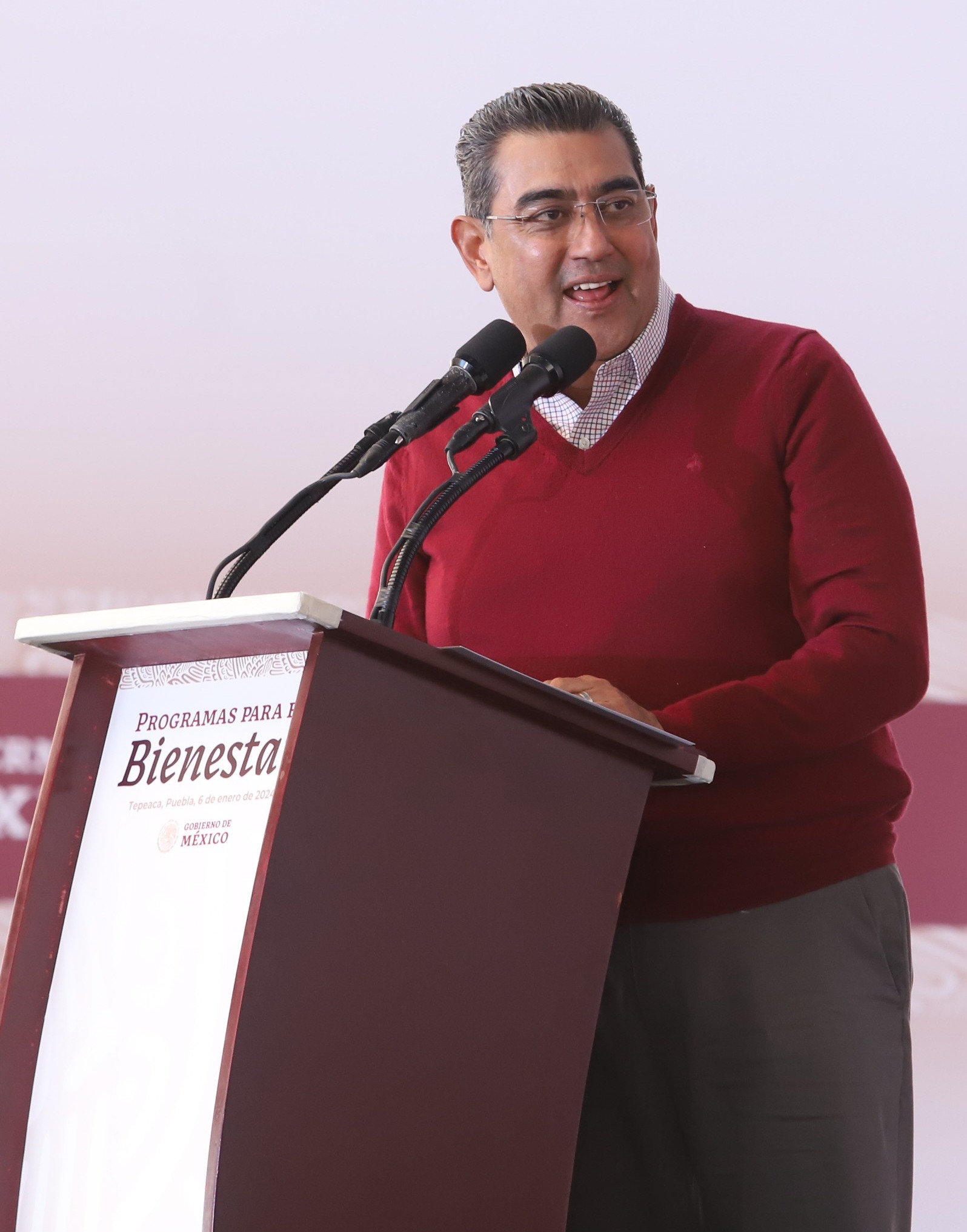 Refrendan AMLO y Sergio Salomón trabajo en conjunto en 2024 para consolidar la 4T en Puebla