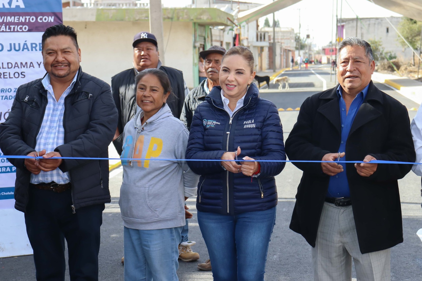 “Seguiremos trabajando por Zacapechpan” Paola Angon inaugura dos calles más