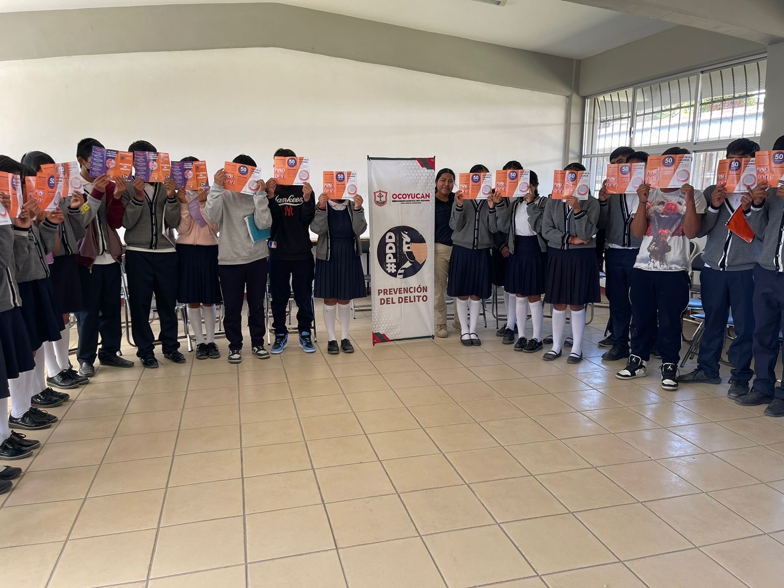 Promueven prevención de delitos en escuelas de Ocoyucan