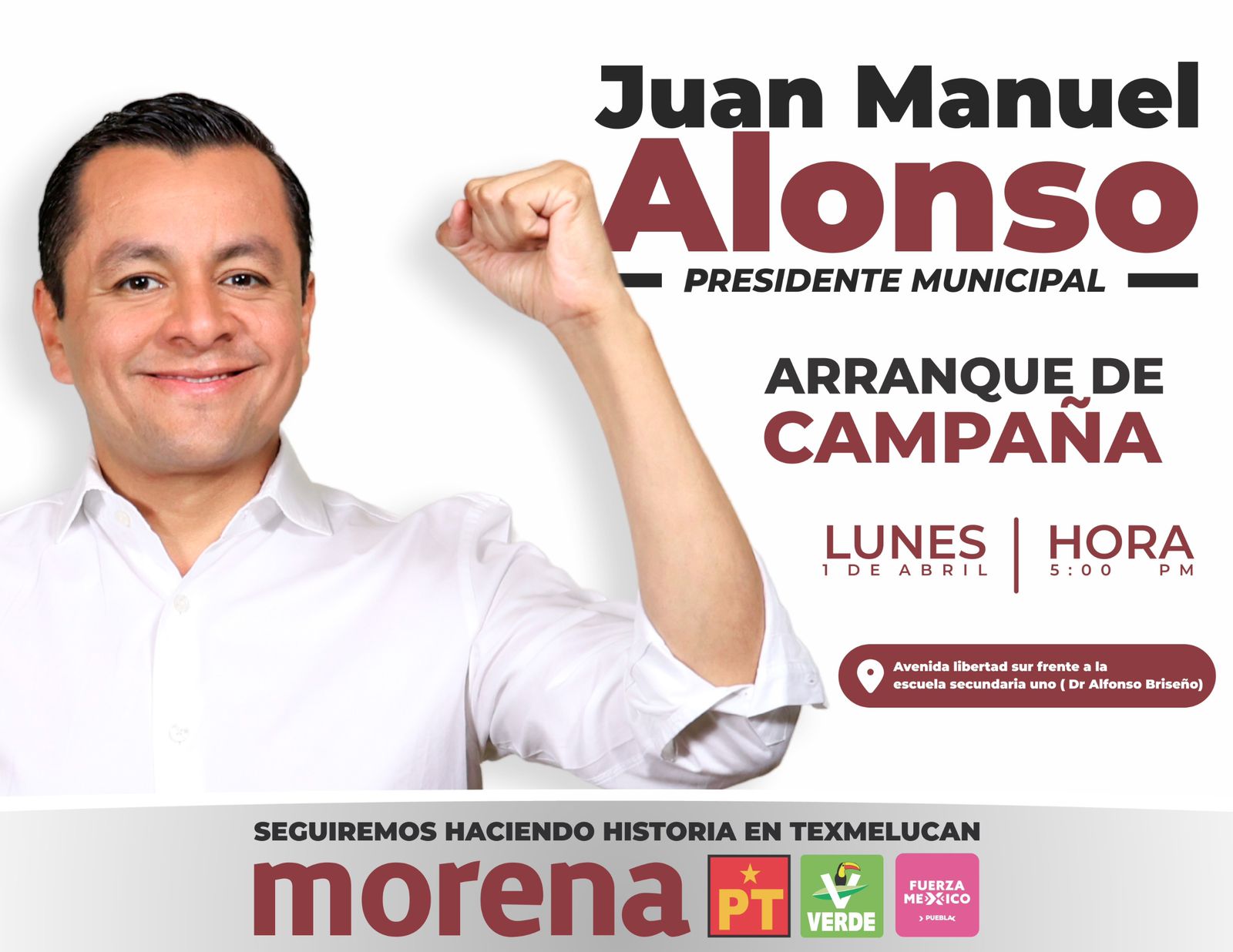 Juan Manuel Alonso: sin condiciones para el cambio de Texmelucan