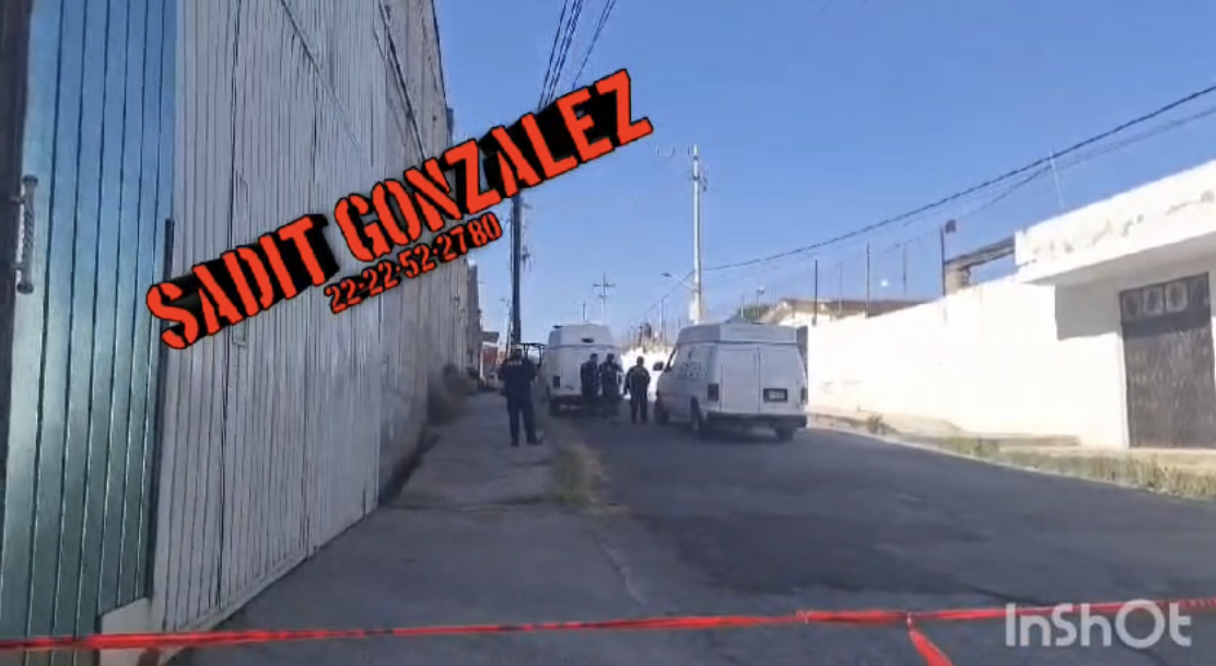 En aparente ataque directo asesinan a balazos a un hombre en San Pedro Cholula, una mujer también resultó herida.