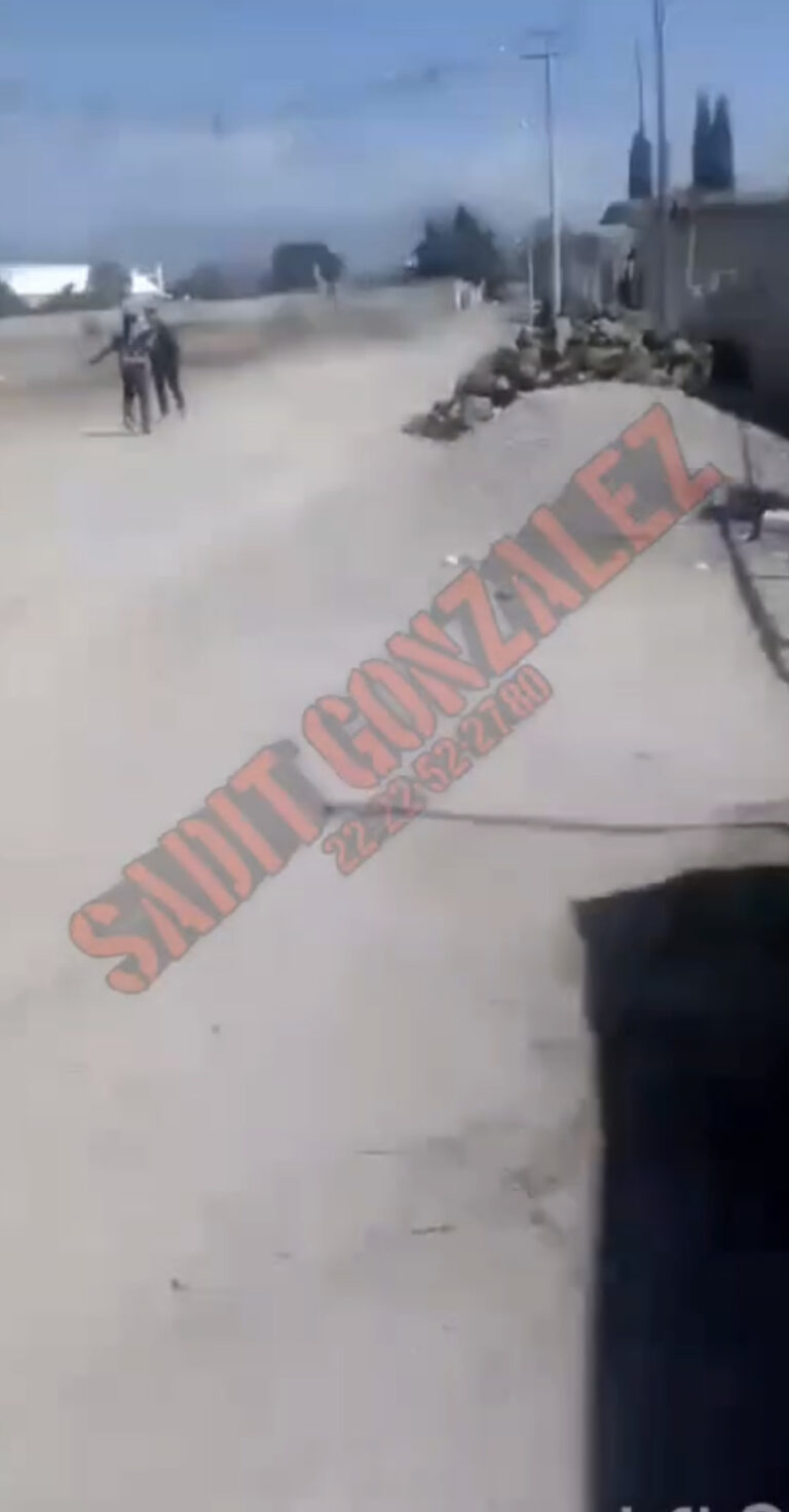 Asesinato en Libres quedó grabado en vídeo.