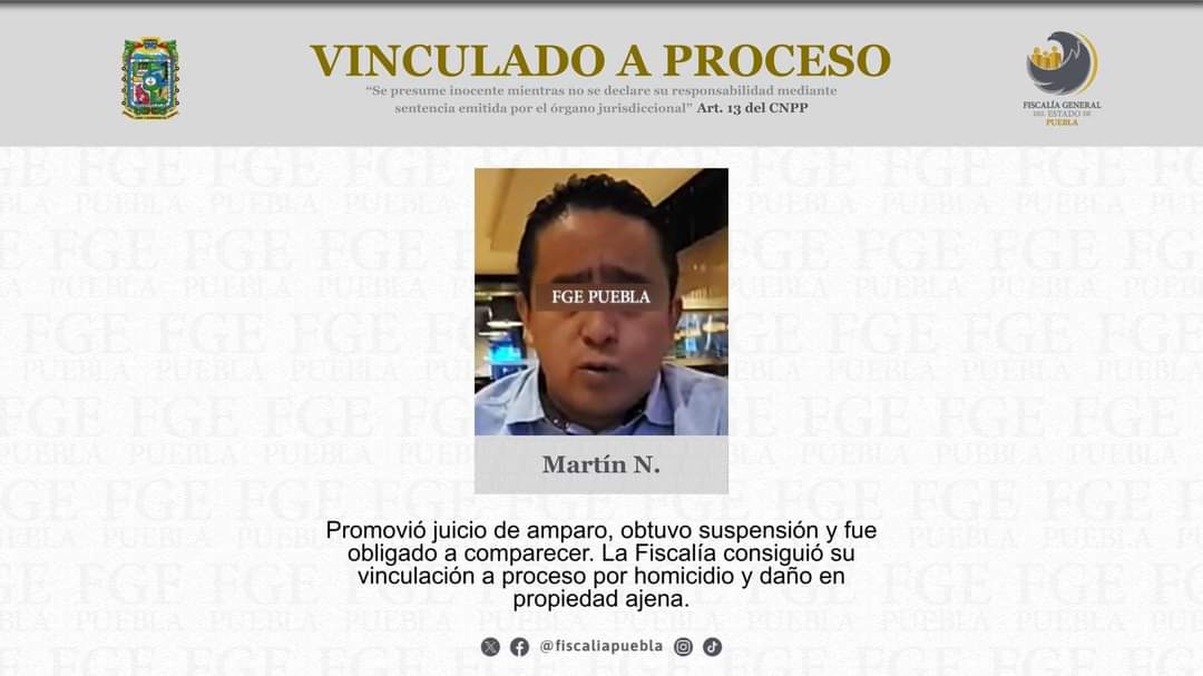 El Edil de Tianguismanalco Vinculado a Proceso por Homicidio Permanece en Libertad con Amparo