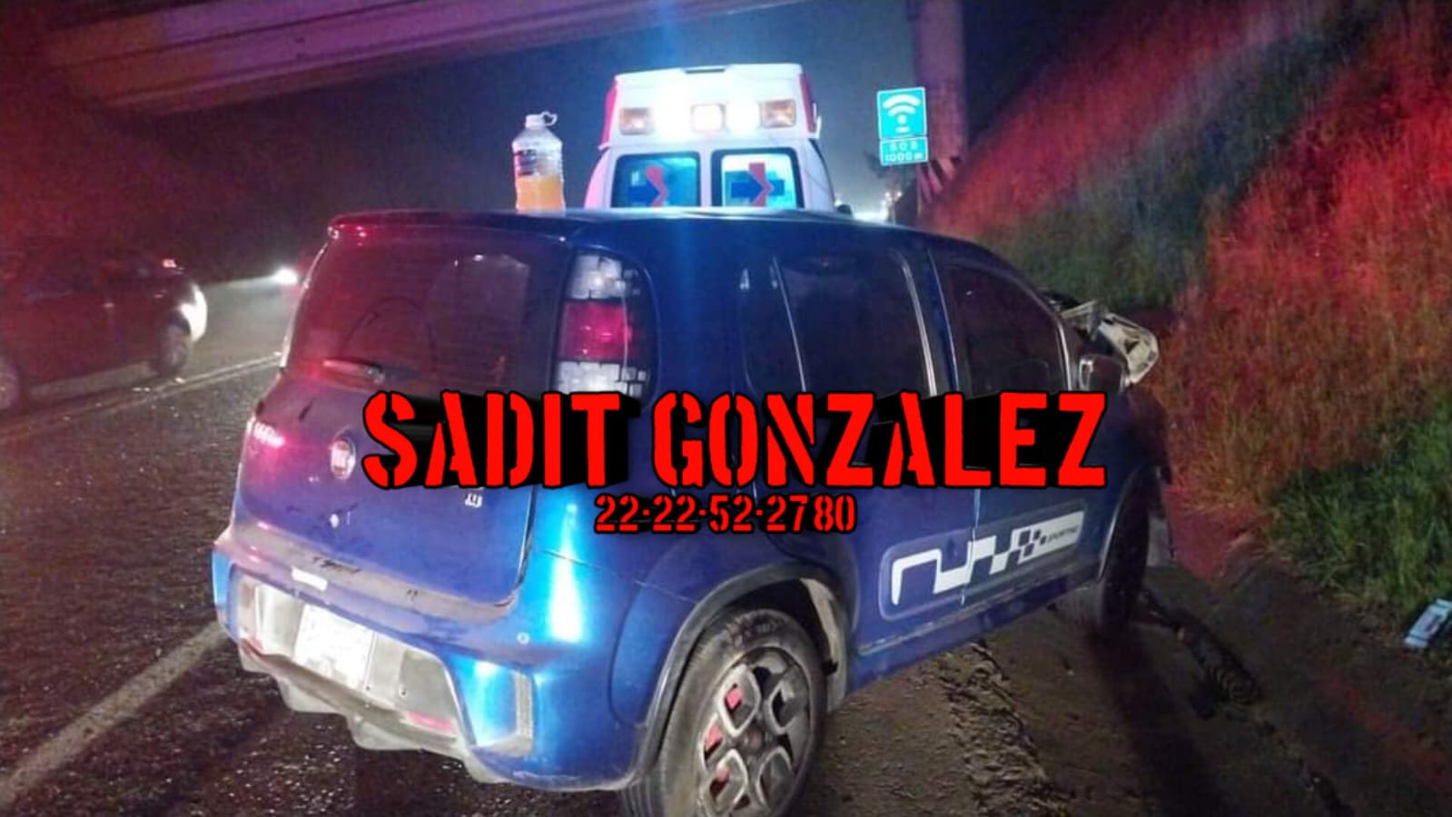 En trágico accidente mueren dos personas, en la autopista México-Tuxpan.