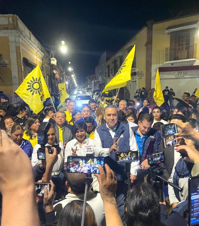 Humberto Aguilar  acude a inicios de campaña en San Pedro Cholula y Cuatlancingo