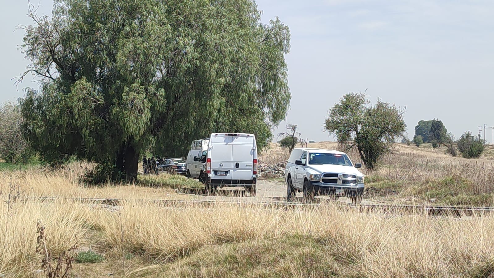 Cadáver de un hombre, embolsado, calcinado y dentro de un tambo en límites de Cuautlancingo y Coronango.