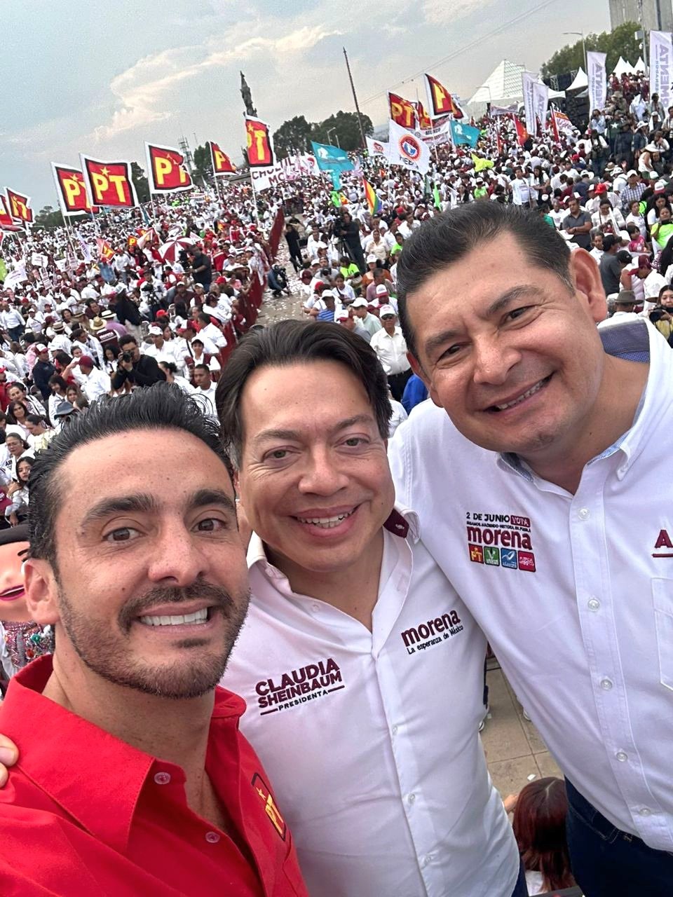 Toño López cierra la «Campaña de la Esperanza» en evento con Sheinbaum, Armenta y Chedraui