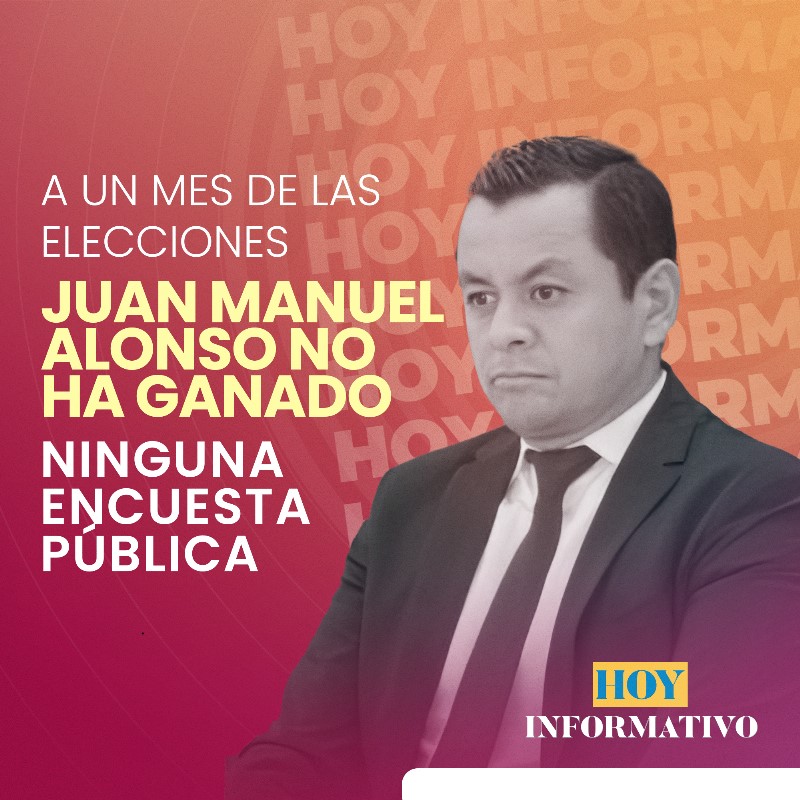 A un mes de las elecciones, Juan Manuel Alonso no ha ganado ninguna encuesta pública