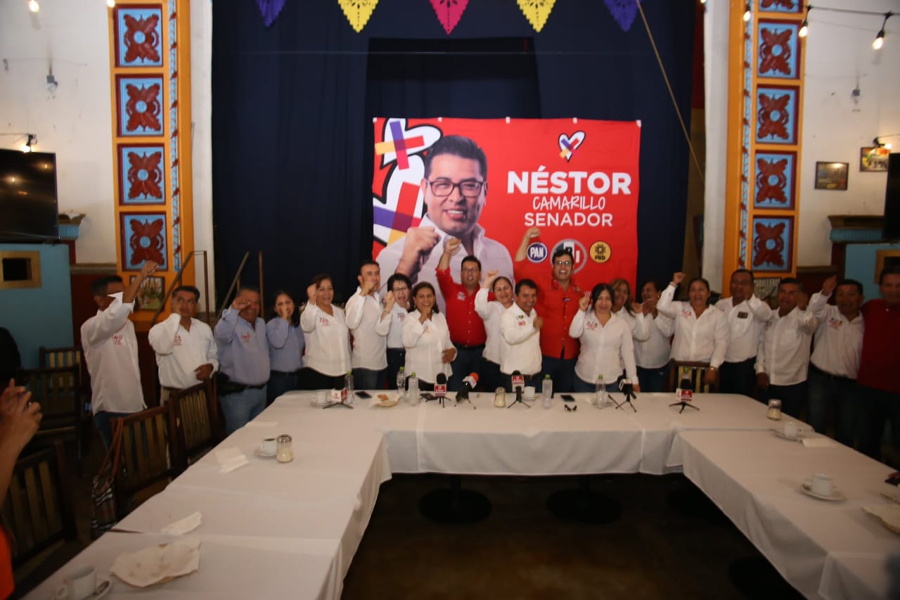 Llama Néstor Camarillo al voto útil a favor del PRI, PAN, PRD