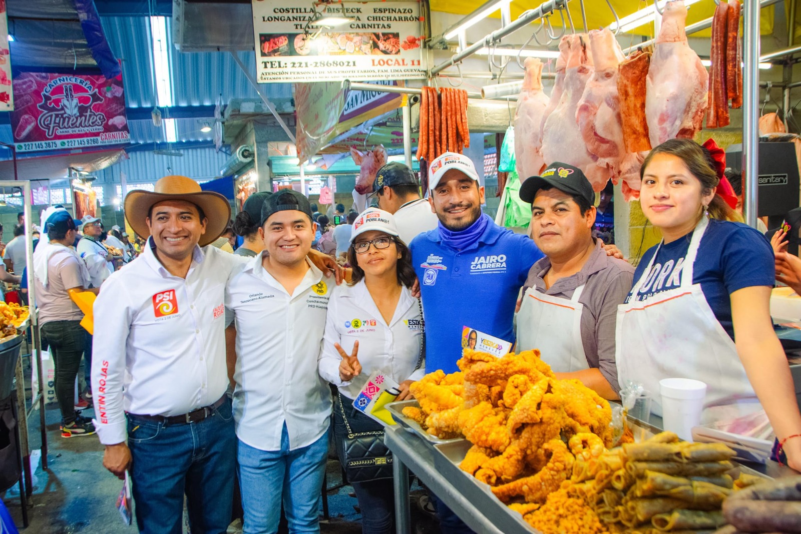 Jairo Cabrera agradece el apoyo de Huejotzingo en su recorrido por mercados locales