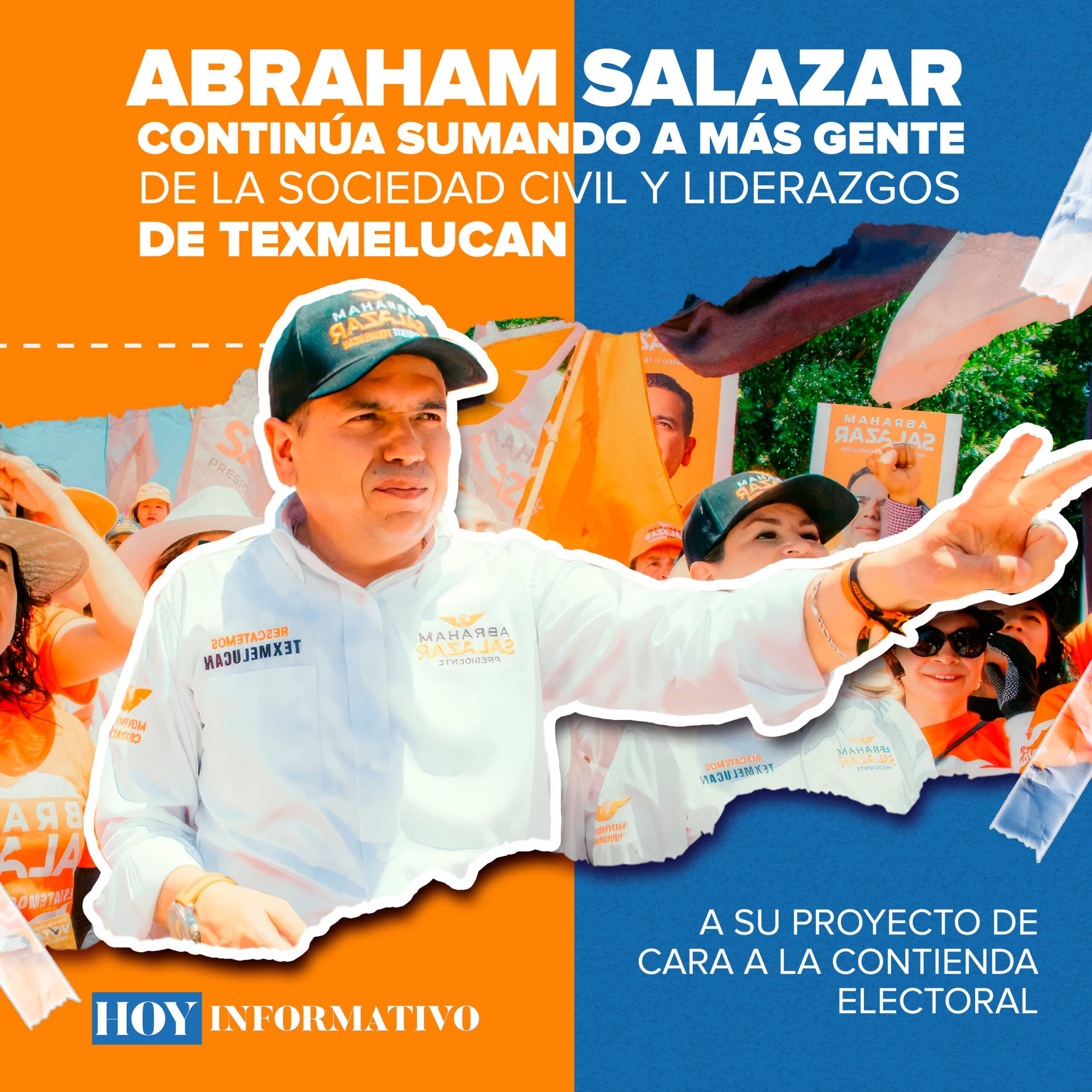 Abraham Salazar continúa sumando a más gente de la sociedad civil y liderazgos de Texmelucan a su proyecto de cara a la contienda electoral