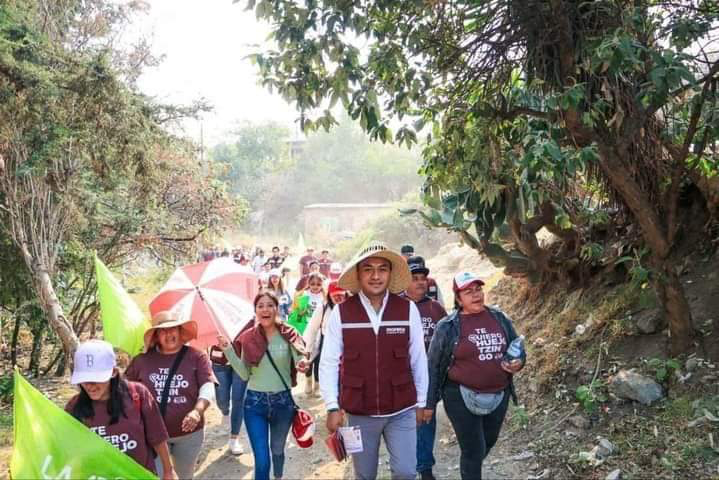 Roberto Solís promueve un Huejotzingo Chingón en San Luis Coyotzingo