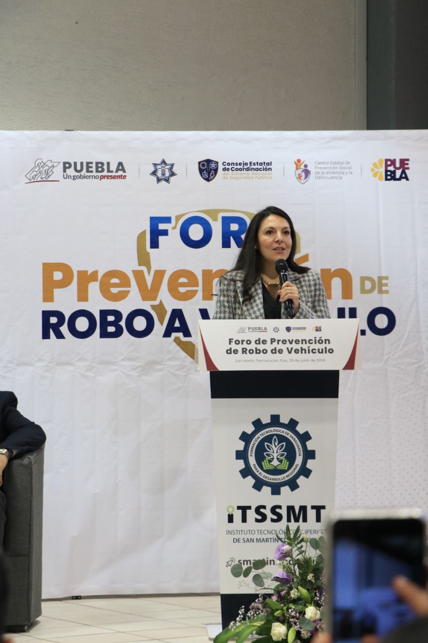 En San Martín Texmelucan, gobierno estatal realiza foro “Prevención de Robo de Vehículo”
