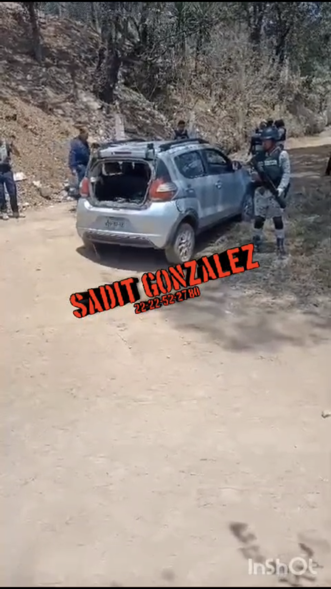 Presuntos delincuentes con armas largas se les escapan a los policías  y a la Guardia Nacional en Zacatlán.