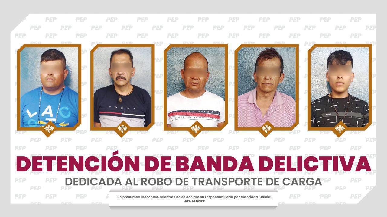 Desmantela SSP a banda dedicada al robo de transporte de carga