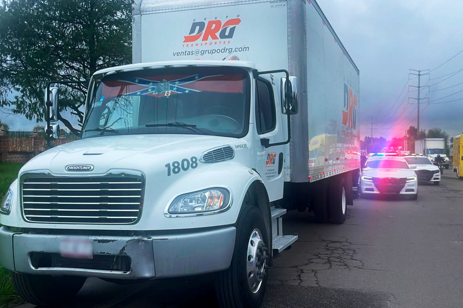 En Coronango, SSP recupera un camión robado