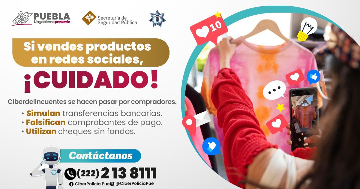 Alerta SSP sobre fraudes contra vendedores de productos en Facebook
