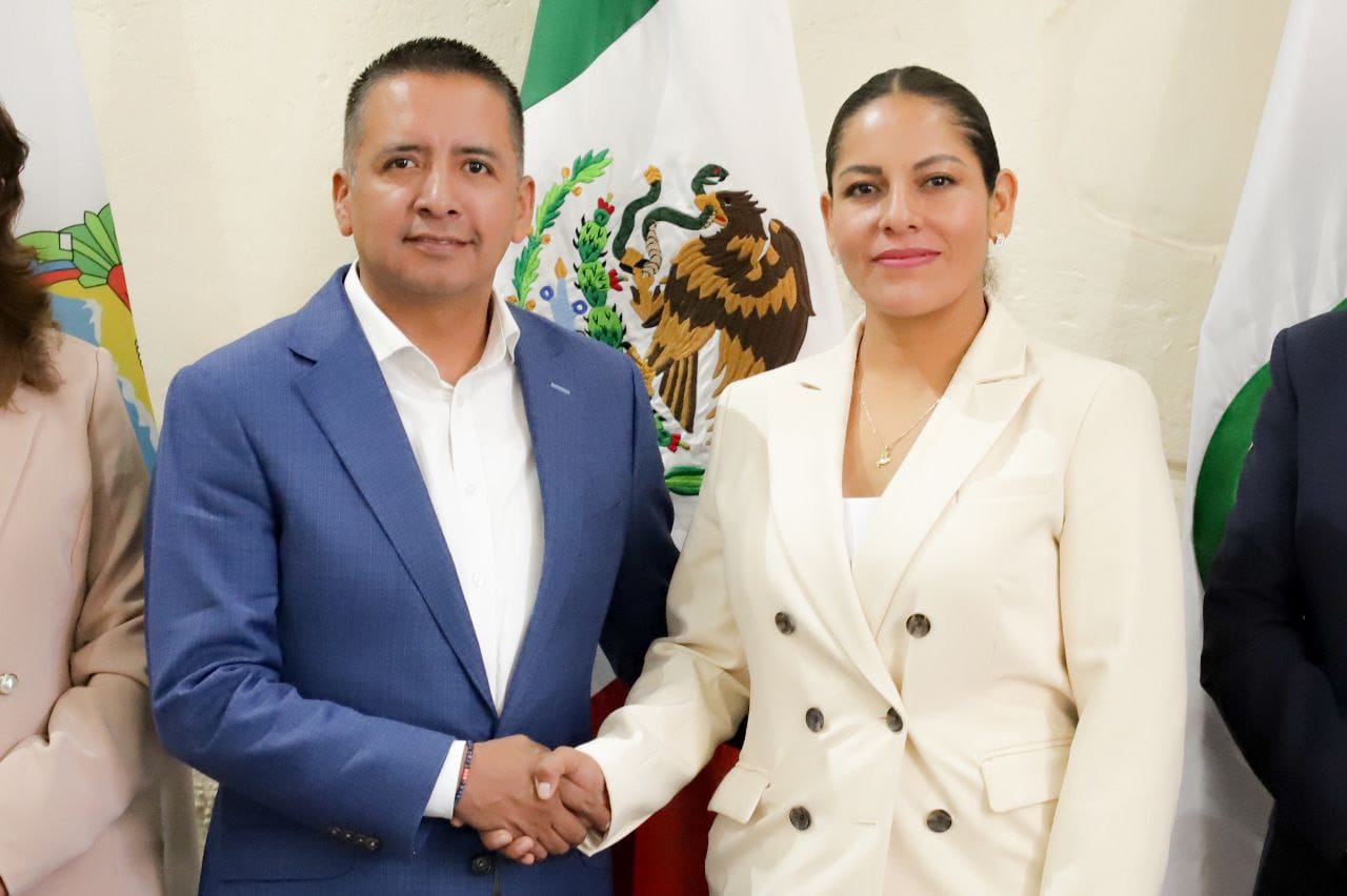 Realizan Mundo Tlatehui y Lupita Cuautle primera reunión para la transición en San Andrés Cholula