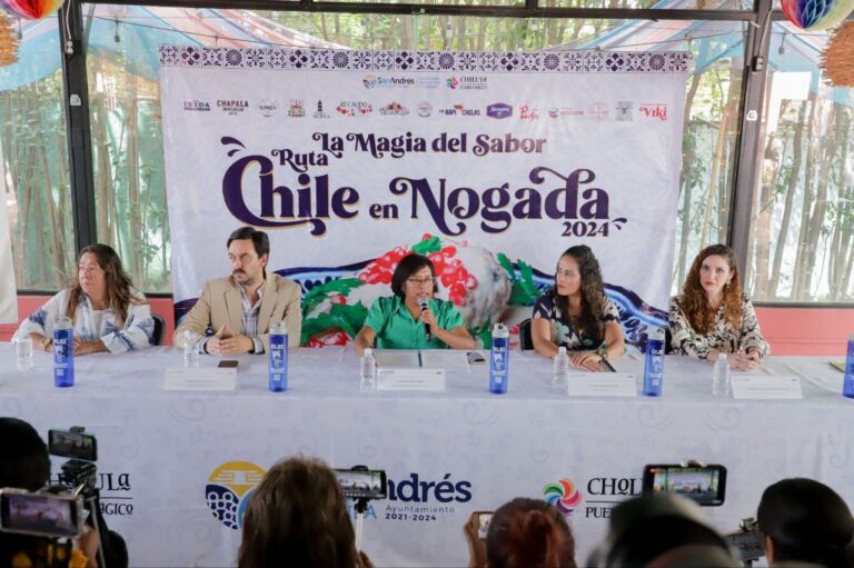 Presentan segunda edición de la ruta la magia del sabor, chile en nogada