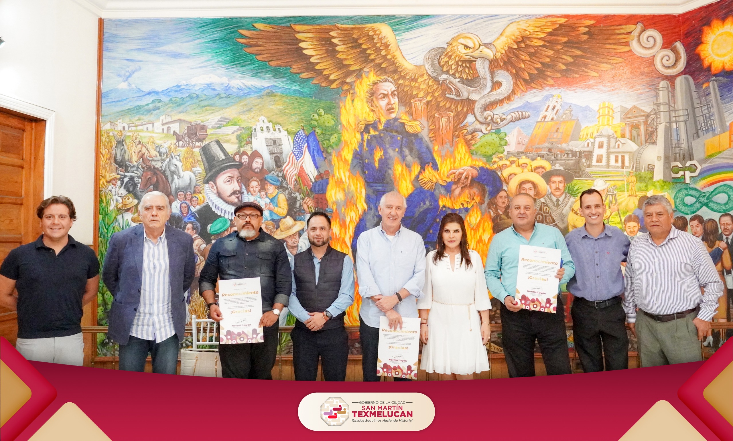 Se reúne Norma Layón con empresarios del corredor industrial en Texmelucan