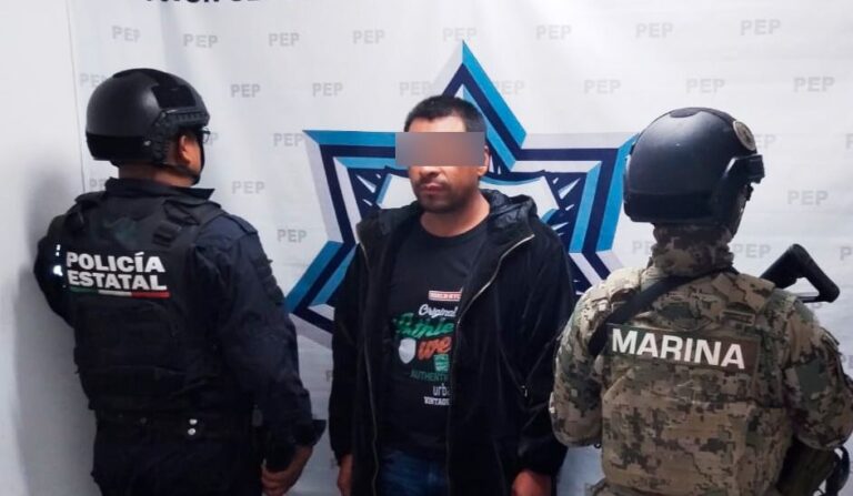 Detienen SSP y SEMAR a un hombre por desmantelar un tractocamión robado