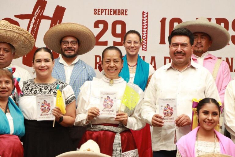 Ariadna Ayala encabeza convite  de invitación al gobierno de Puebla para el Festival HUEY ATLIXCÁYOTL