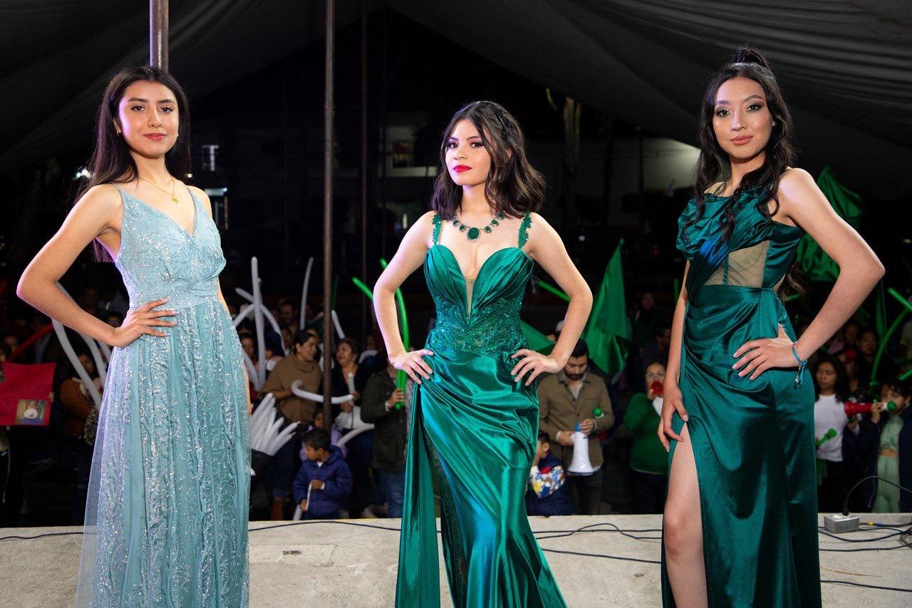 Quecholac presenta las candidatas a reina de las fiestas patrias